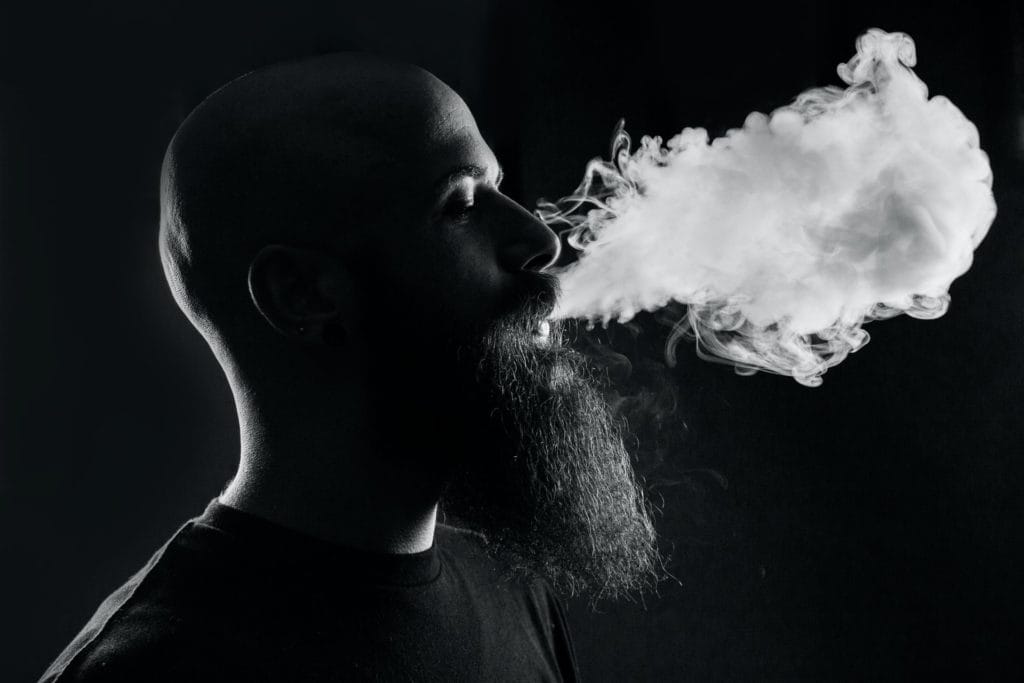 What happens when smoking?
